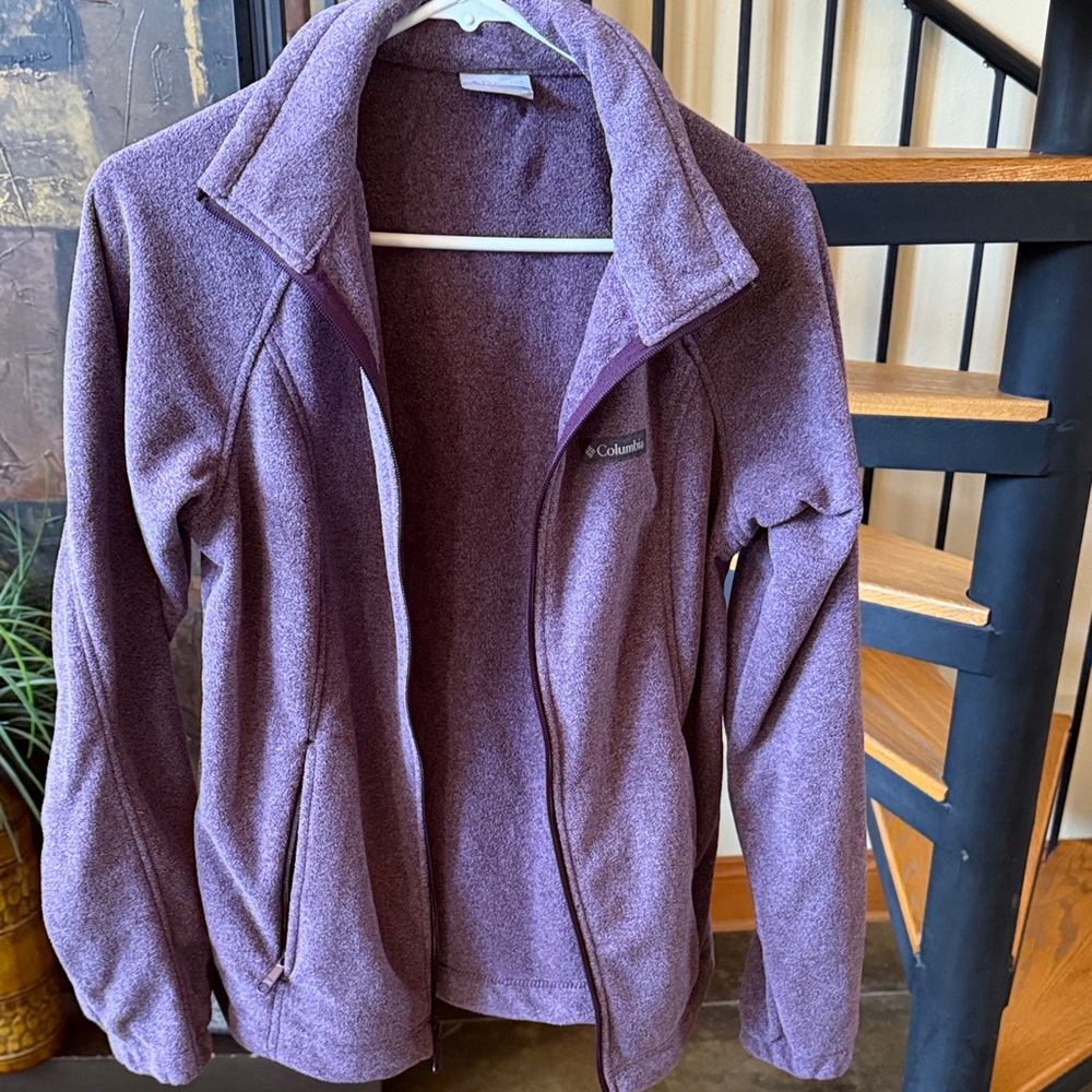 Columbia Women's Light Purple Fleece Jacket Size Medium